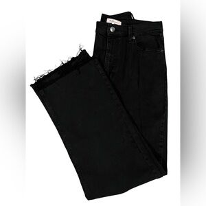 BCBGeneration Black Flare Wide Leg Jeans